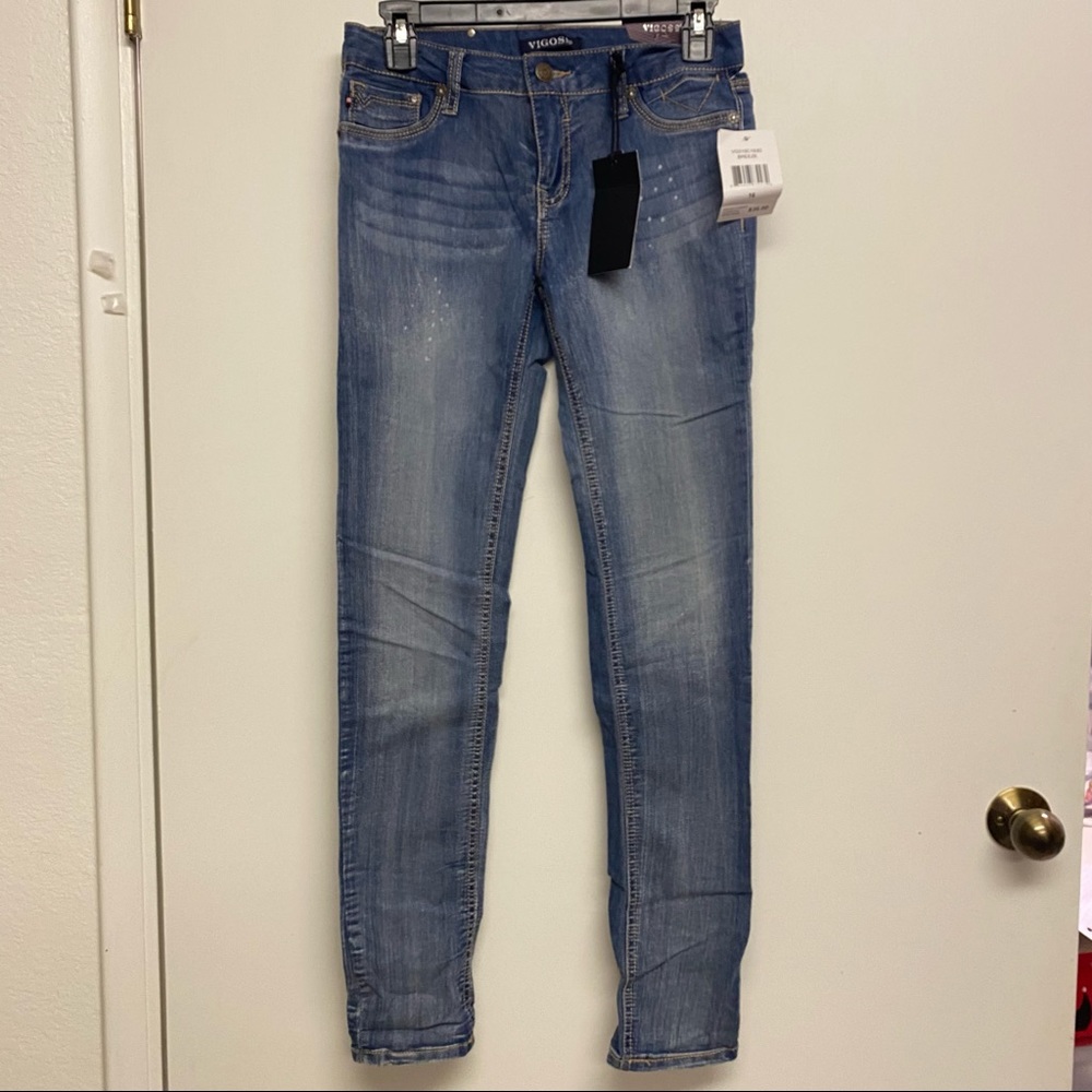 NWT Vigoss Breeze‎ skinny jeans girls size 16.